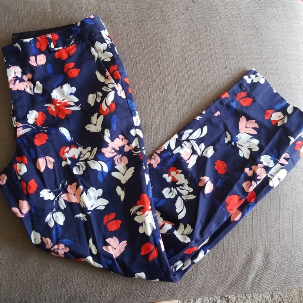 Flower banana republic pants